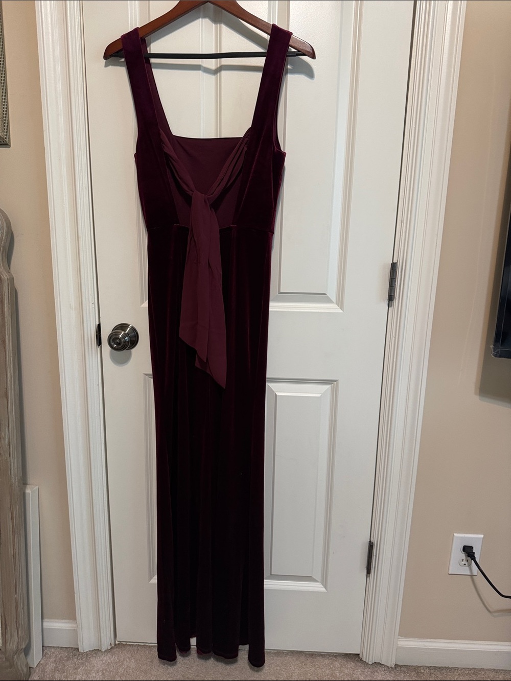 Speechless Velvet burgundy Maxi Gown